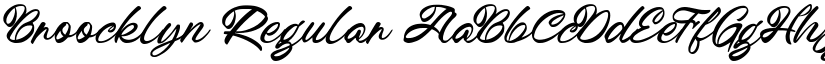 Broocklyn Regular font