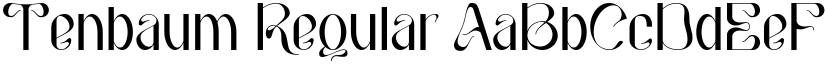 Tenbaum Regular font