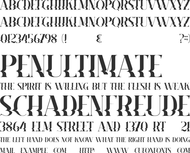 Marline font preview