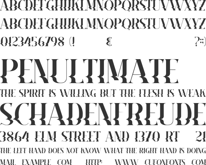 Marline font preview