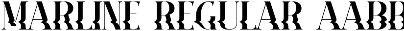 Marline Regular font