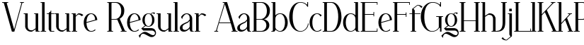 Vulture Regular font