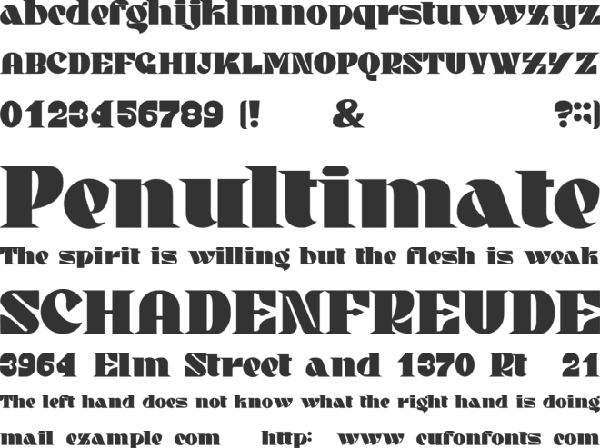 Warlock font preview