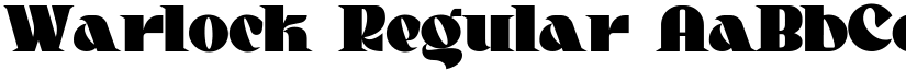 Warlock Regular font