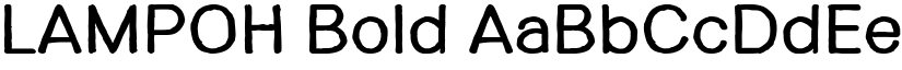 LAMPOH Bold font