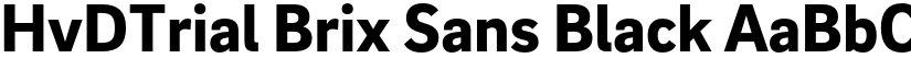 HvDTrial Brix Sans Black font