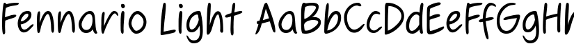 Fennario Light font