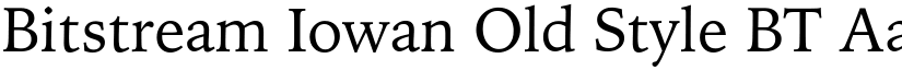 Bitstream Iowan Old Style BT font