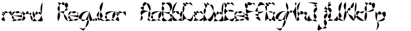 rend Regular font