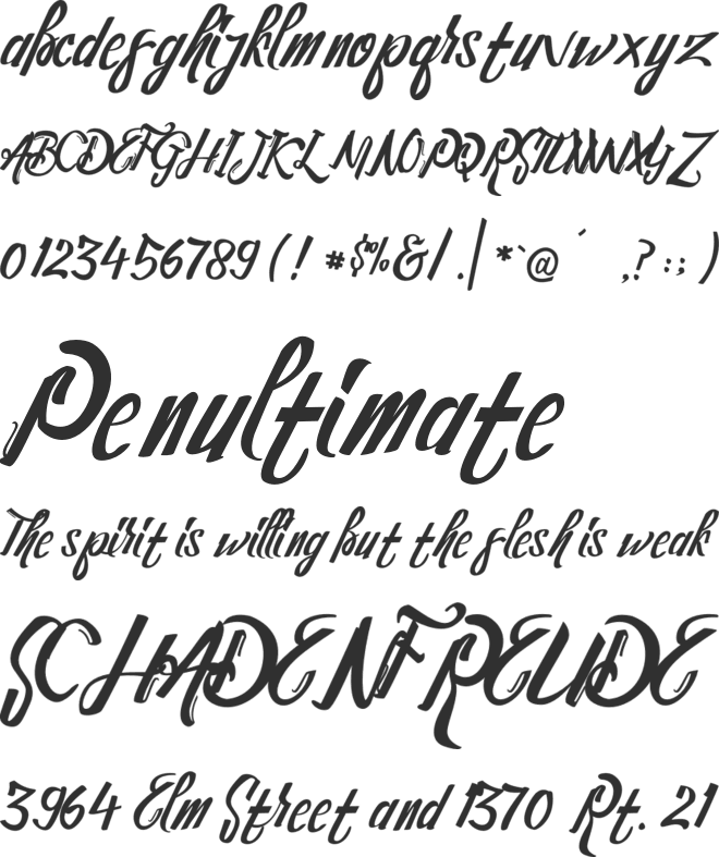 Steelmond FREE PERSONAL US font preview