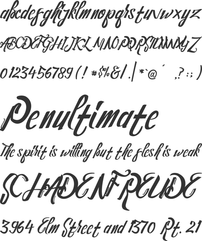 Steelmond FREE PERSONAL US font preview