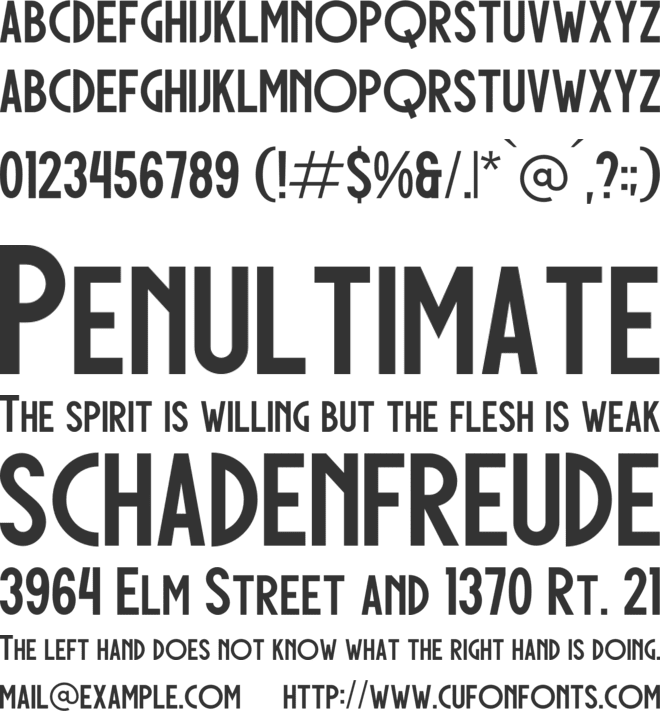 Dechorian font preview