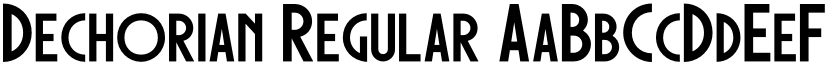 Dechorian Regular font