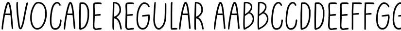 Avocade Regular font