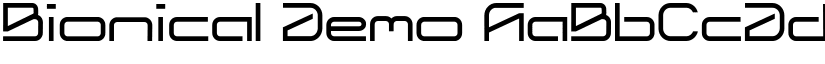 Bionical Demo font