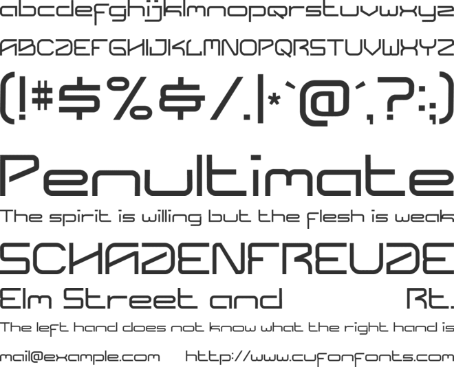 Bionical font preview