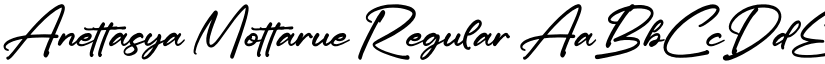 Anettasya Mottarue Regular font