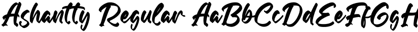 Ashantty Regular font