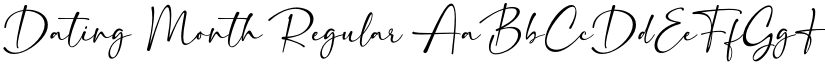 Dating Month Regular font