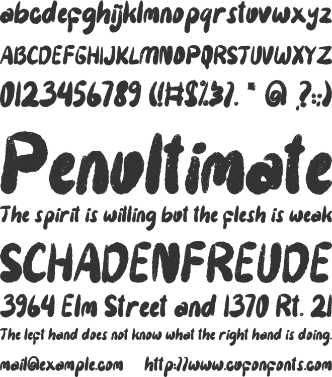 Horror Monster font preview