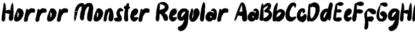 Horror Monster Regular font