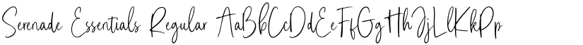 Serenade Essentials Regular font