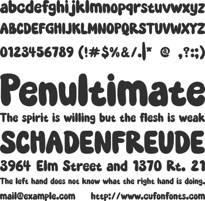 FUNNY SUNSHINE font preview