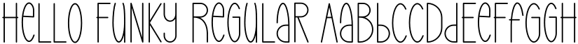 Hello Funky Regular font