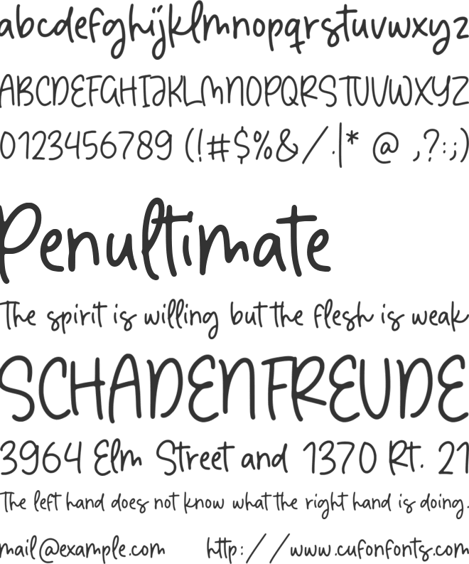 Dancing Brothers font preview