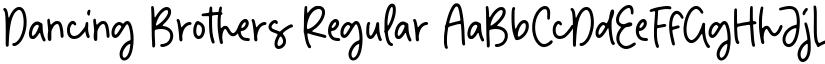 Dancing Brothers Regular font