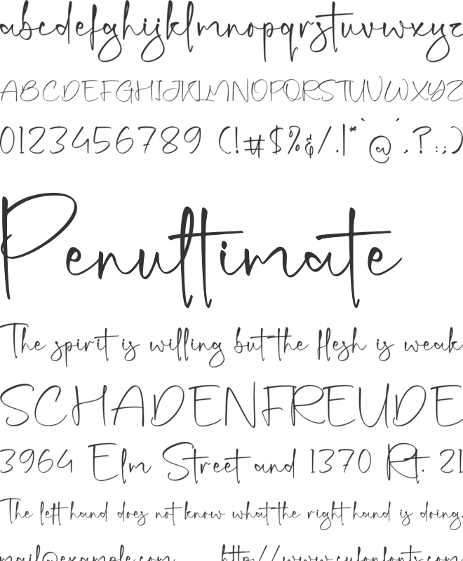 Bethoman font preview