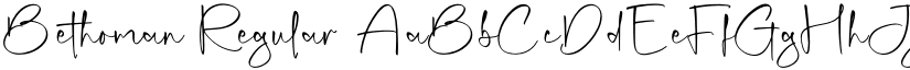 Bethoman Regular font