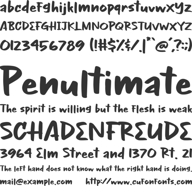 Night Glow font preview