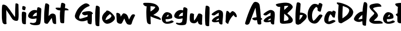 Night Glow Regular font