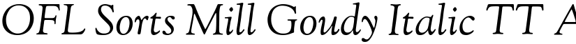 OFL Sorts Mill Goudy Italic TT font