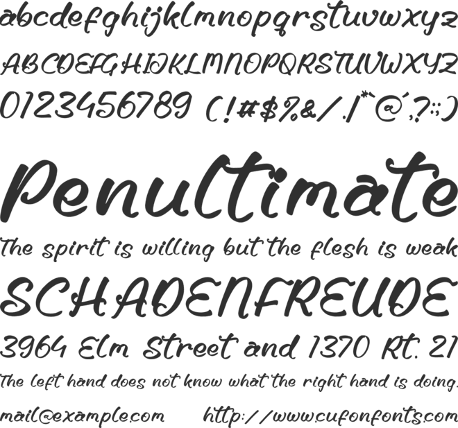 Clowssy Jesillow font preview