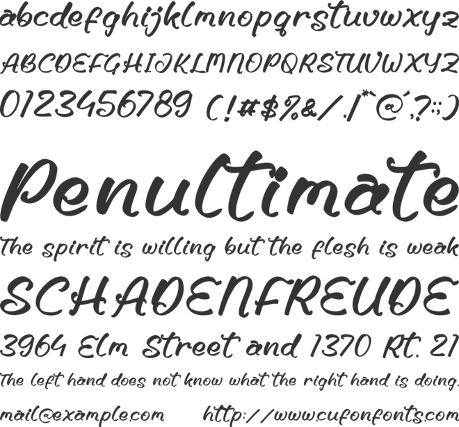 Clowssy Jesillow font preview