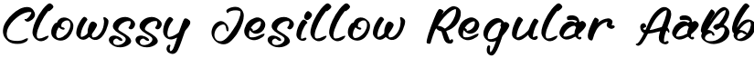 Clowssy Jesillow Regular font