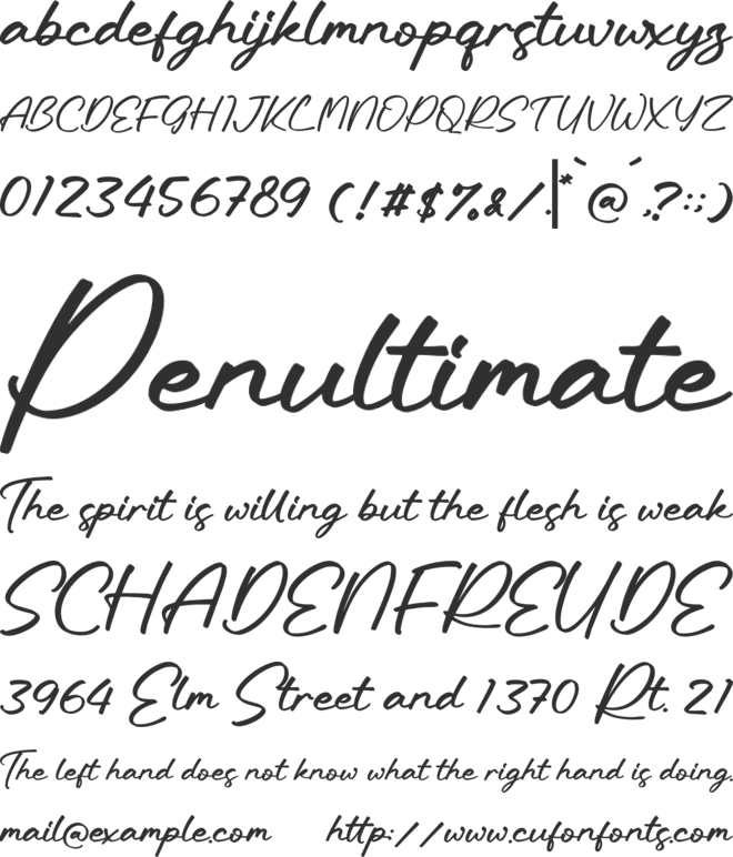 Ravelline font preview