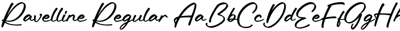 Ravelline Regular font