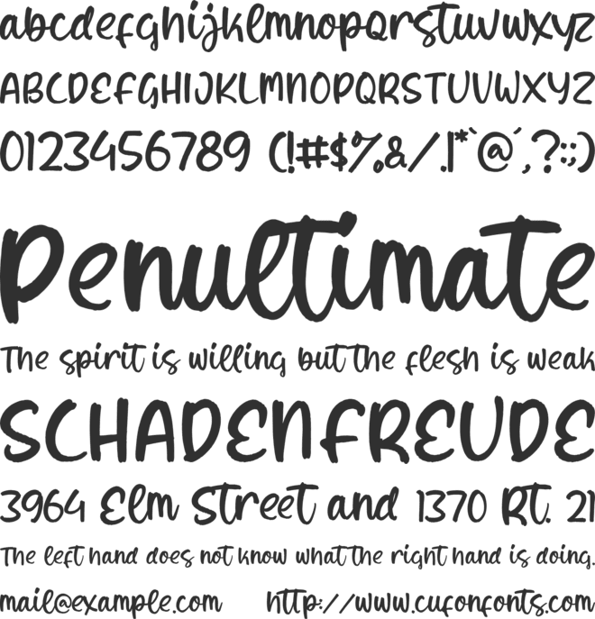 Magnetta Laurelly font preview
