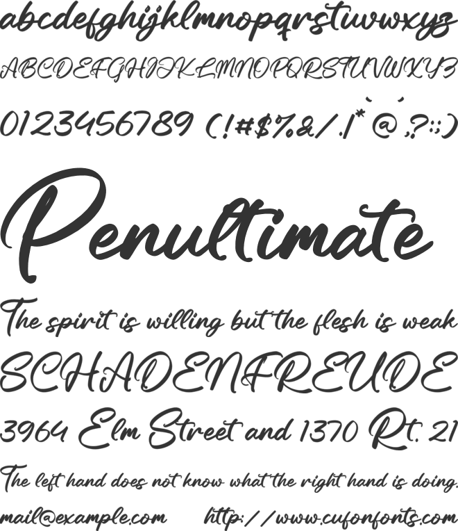 Neckaratt font preview