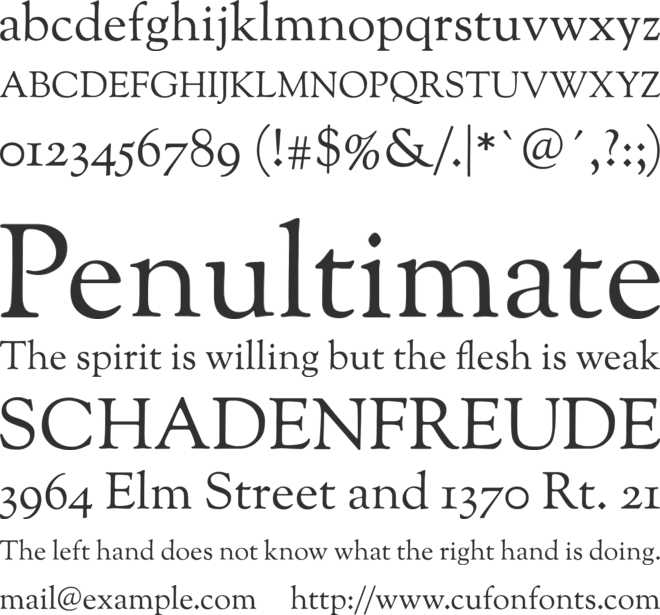 OFL Sorts Mill Goudy TT font preview