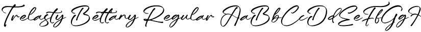 Trelasty Bettany Regular font