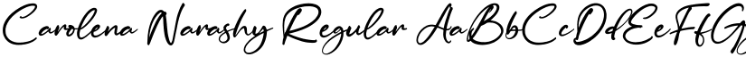 Carolena Narashy Regular font