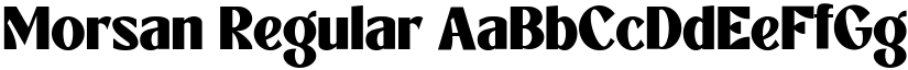 Morsan Regular font