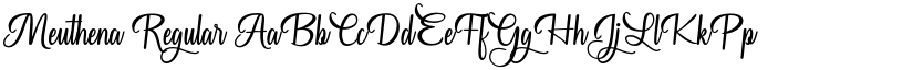 Meuthena Regular font