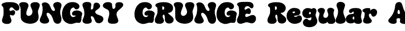 FUNGKY GRUNGE Regular font