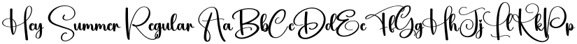 Hey Summer Regular font
