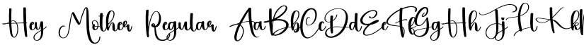 Hey Mother Regular font
